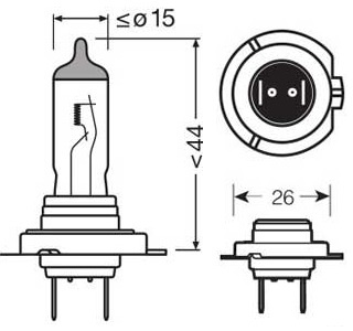 H7 Osram Night Breaker Laser +150% -12V - 55W - Image 3