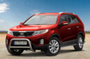 Kuvassa Lisävalotelineet Kia Sorento 2012-2015