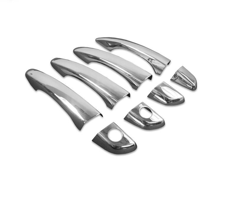 Kuvassa Ovenkahvojen kromisarja Citroen Jumpy 2017-