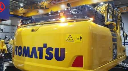 Lisävaloteline taakse / peräpuntin päälle, Komatsu PC210LC