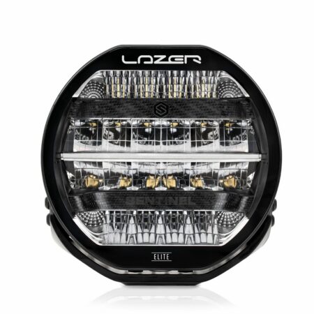 Kuvassa Lazer Sentinel 9” Elite Lisävalo, Linssisuojalla