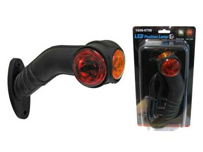 Kuvassa Äärivalo kumivarrella, 12-24V