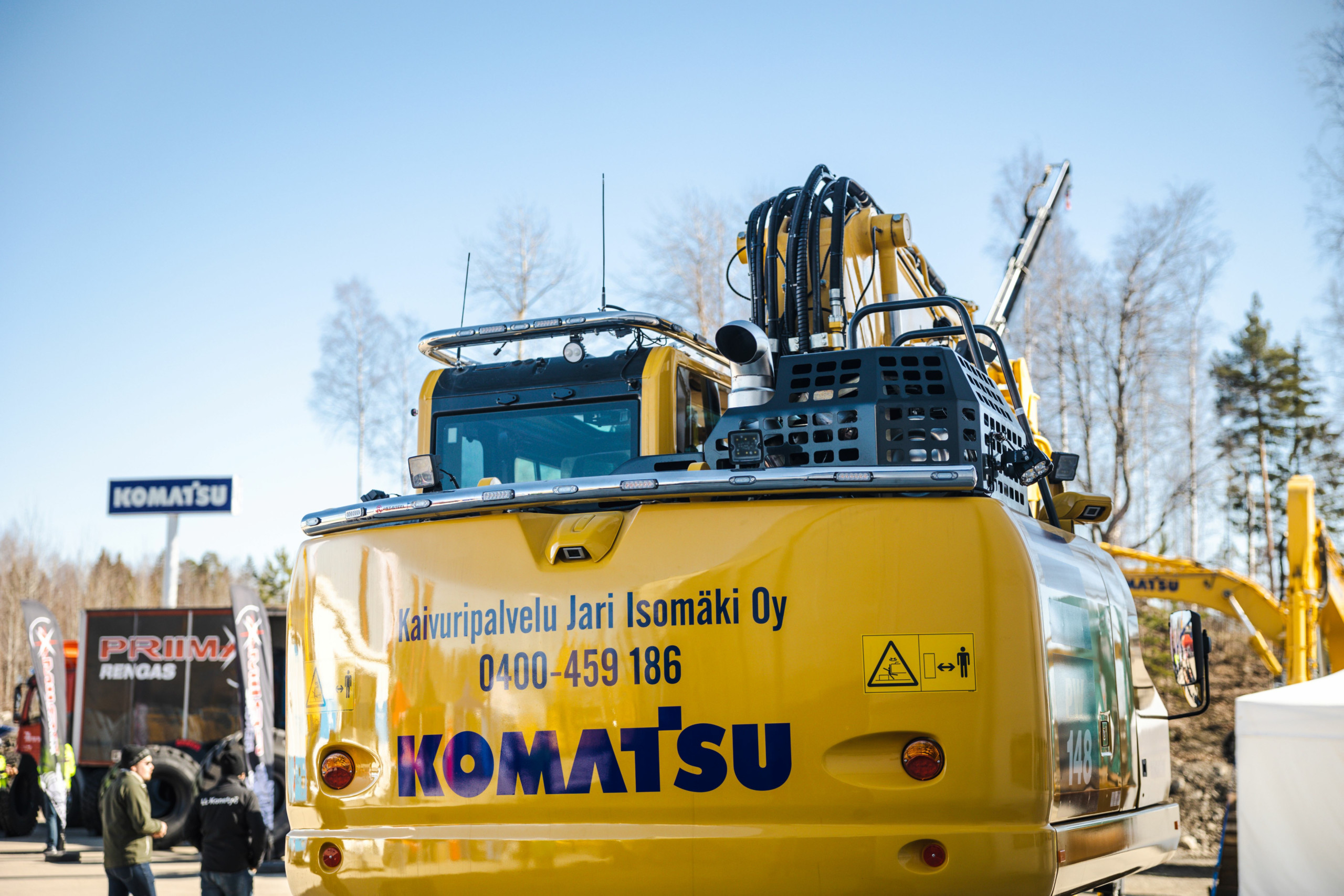 Lisävaloteline taakse / peräpuntin päälle Komatsu PW148-11 - Image 2