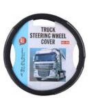 Musta ohjauspyörän suojus 44-46 cm halkaisijaltaan oleviin ohjauspyöriin