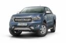 Kuvassa Etupuskurin suojaraudat Ford Ranger 2016-/2019-, Musta