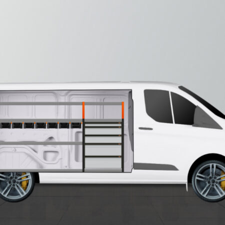 Kuvassa Work System V-Pro+ Kalustesarja Ford Custom L2H1