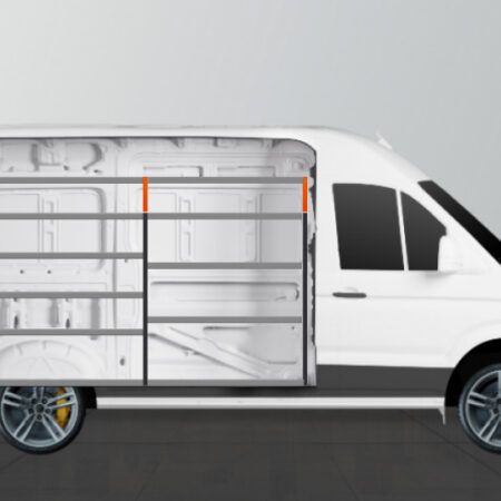 Kuvassa Work System V-Enkel Kalustesarja Ford Transit L3H2
