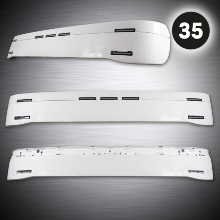 Truckstyle Sweden aurinkolipan alaosa STD 35cm, Scania NG 2017- - 2 äärivalopaikkaa, Maalaamaton