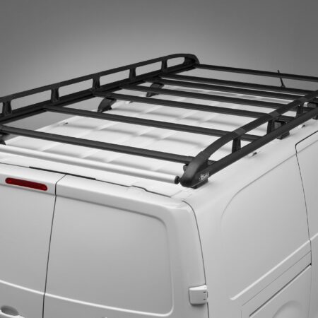 Kuvassa Kattoteline Alumiini KammRack Black Ford Transit Custom 2024- (L2H1)