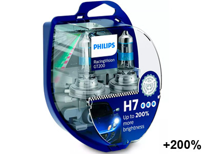 Philips Halogen polttimopari H7, RacingVision GT200