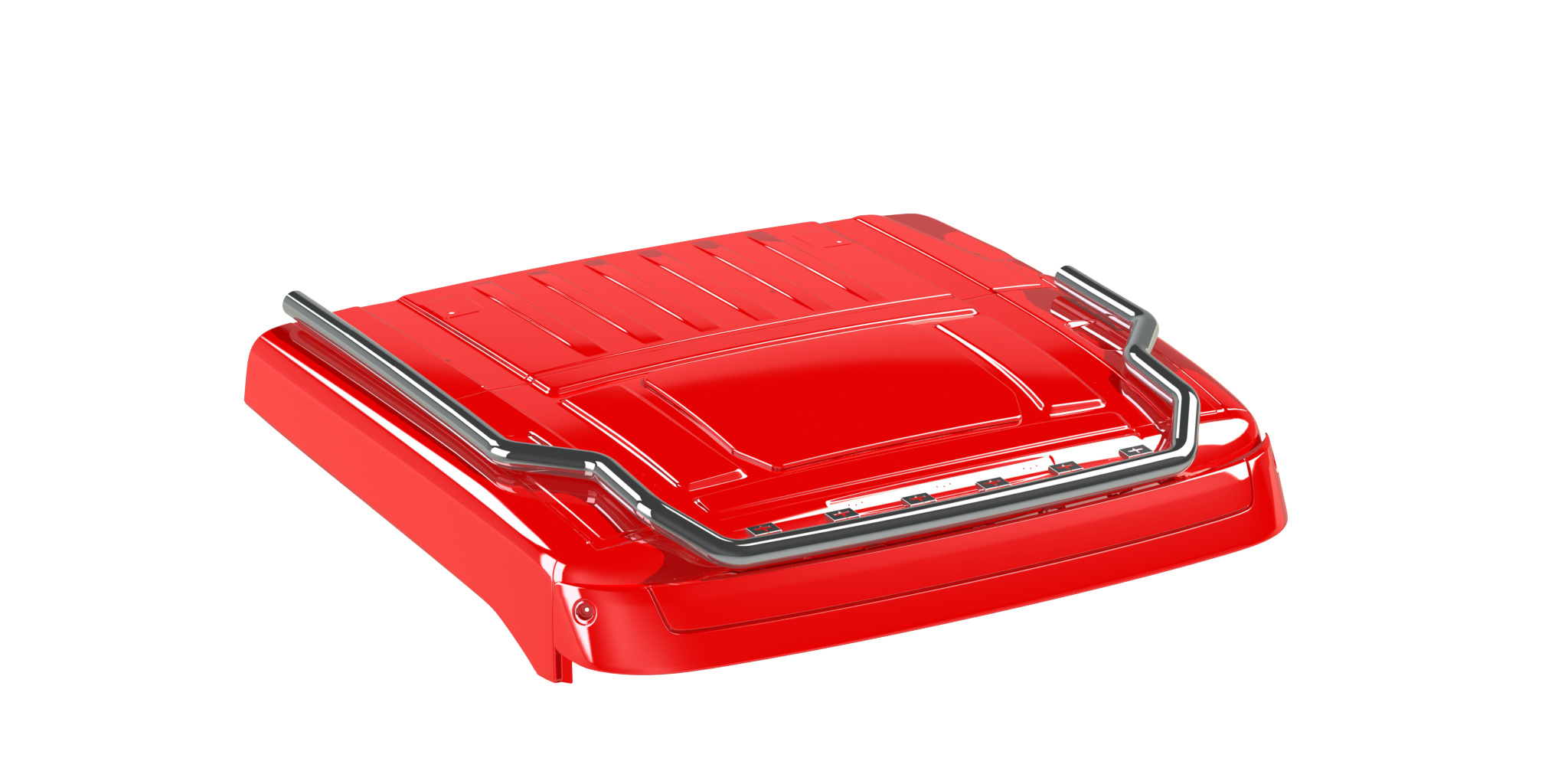 Lisävaloteline katolle jatkoilla Volvo FH4, Normaali ohjaamo