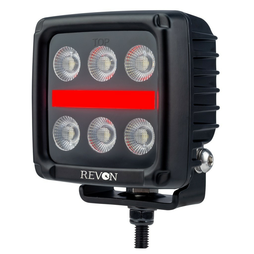 Revon LED-Työvalo 60W, Huomiovalolla - Image 2