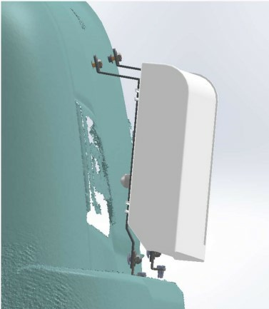 Valokyltin kiinnityssarja Scania NextGen Highline 2017-