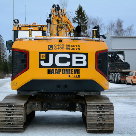 Lisävaloteline taakse/ peräpuntin päälle JCB 245XR