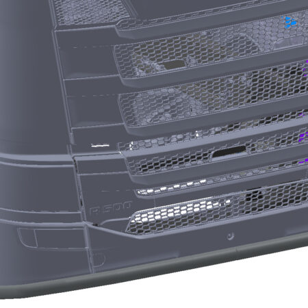 Etuhelmaputki (Suojaava malli) Scania NextGen G/R/S 2017- pieni puskuri