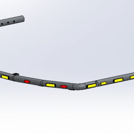 Counterweight Bar Doosan DX225LC-7 (without sheet guard)